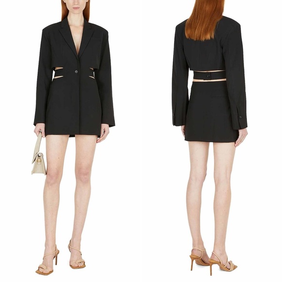 JACQUEMUS La Robe Bari Blazer Dress Black Sz 36FR 4US NWT - Picture 5 of 14